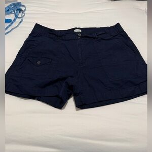 Time and Tru Dark Blue Women's Cargo Shorts